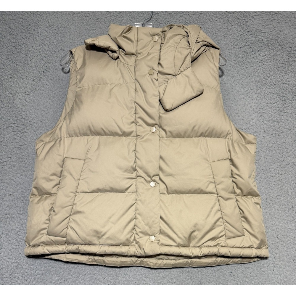 Lululemon Wunder Puff 600-Down-Fill Cropped Vest 8 Beige LW4BWQS